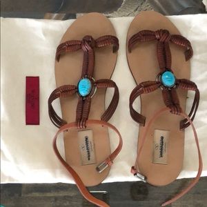 Valentino Scarab sandals size 38.5/8.5